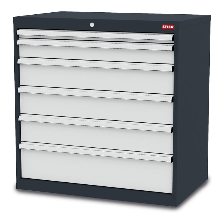 STIER drawer cabinet with 6 drawers WxDxH 700x575x920 mm
