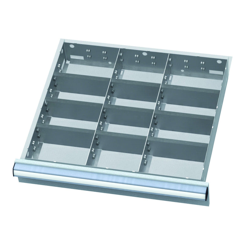STIER Schubladenschrank mit 7 Schubladen BxTxH 700x575x1020 mm inkl. Einteilungsset
