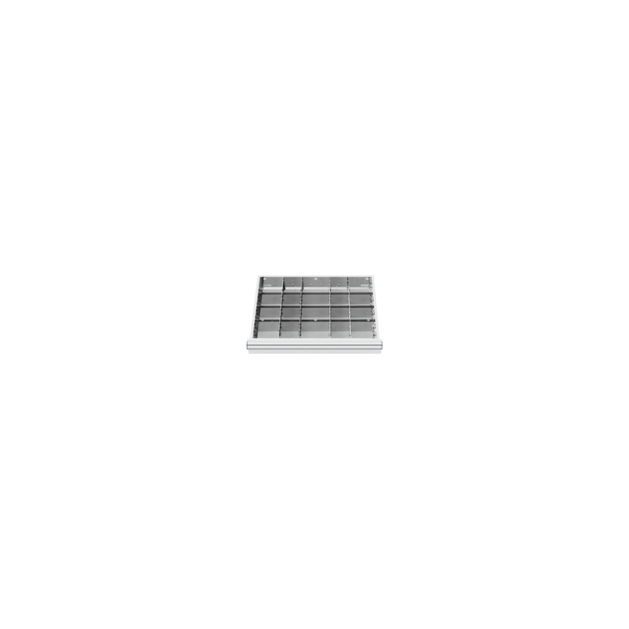 STIER Schubladenschrank mit 7 Schubladen BxTxH 700x575x1020 mm inkl. Einteilungsset