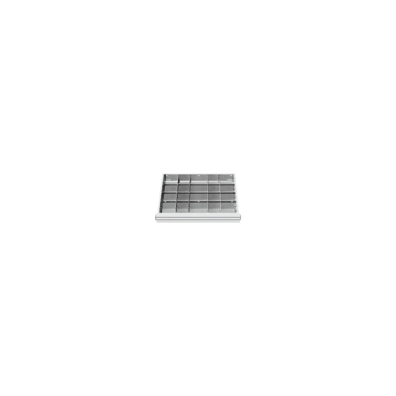 STIER drawer cabinet with 7 drawers WxDxH 700x575x1020 mm including divider set