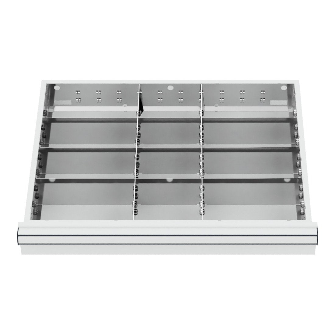 STIER Schubladenschrank mit 7 Schubladen BxTxH 700x575x1020 mm inkl. Einteilungsset