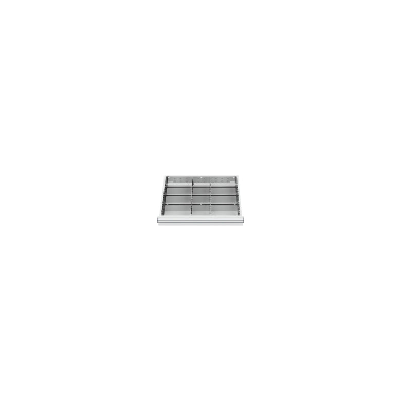 STIER Schubladenschrank mit 7 Schubladen BxTxH 700x575x1020 mm inkl. Einteilungsset
