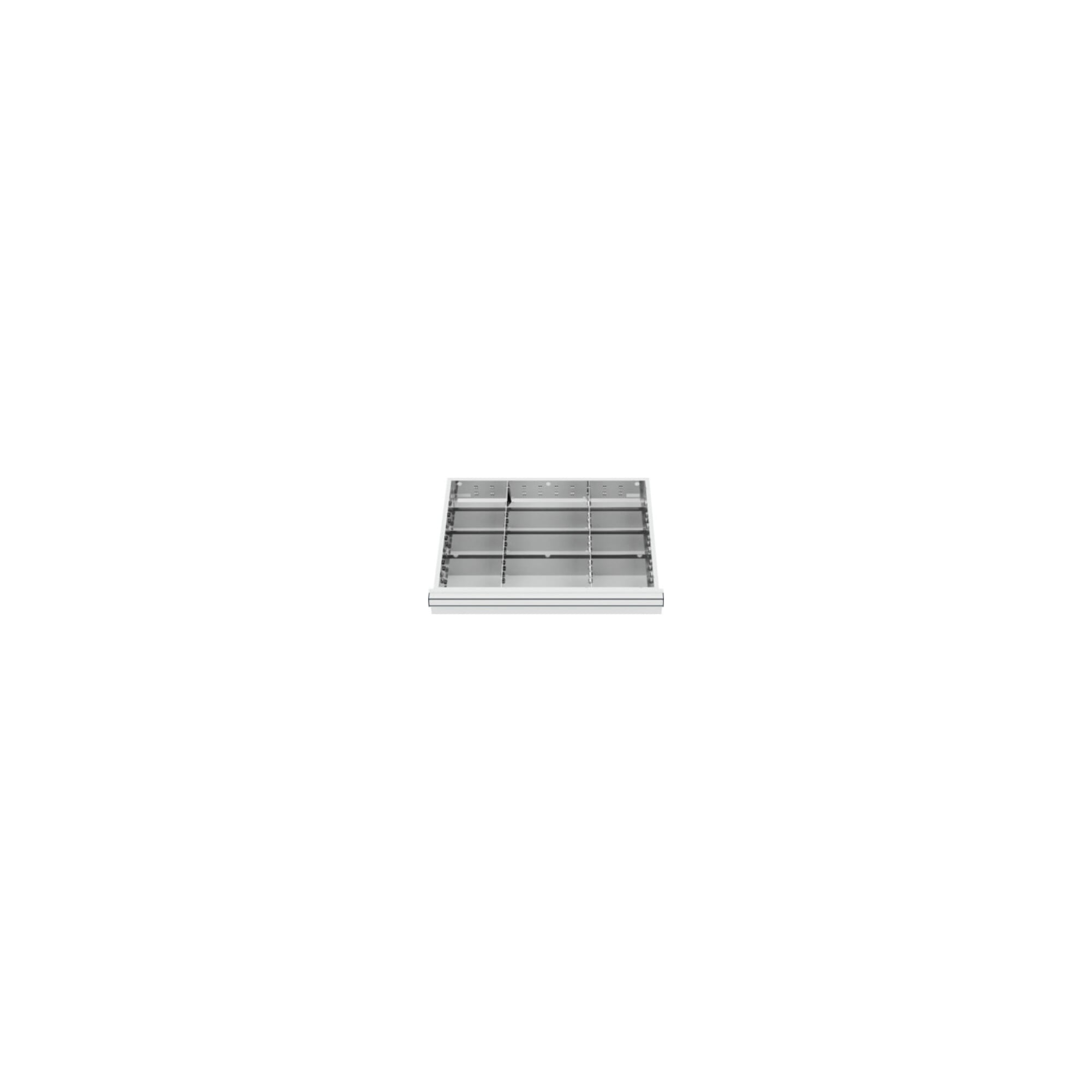 STIER drawer cabinet with 7 drawers WxDxH 700x575x1020 mm including divider set