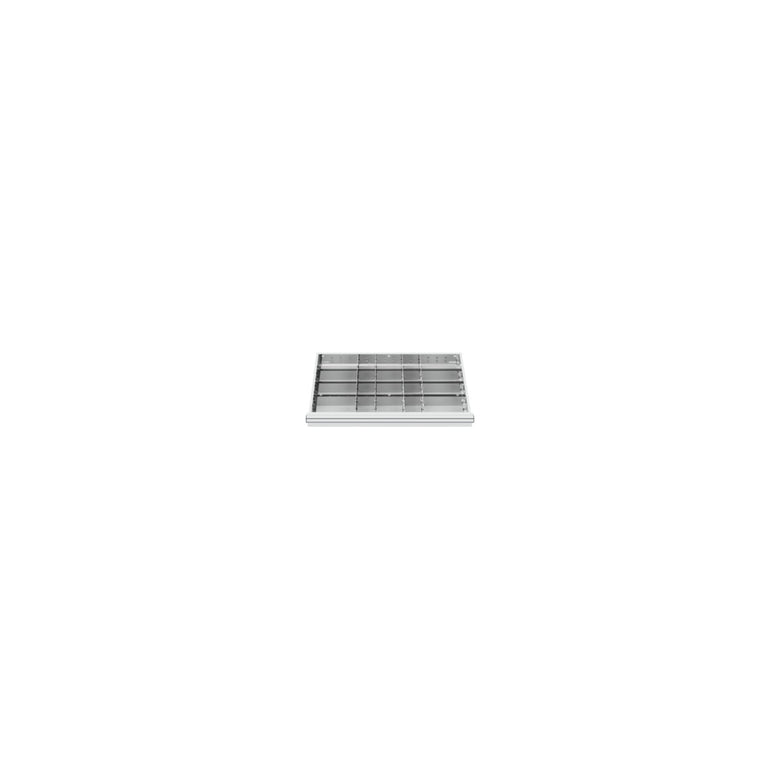 STIER drawer cabinet with 7 drawers WxDxH 700x575x1020 mm including divider set