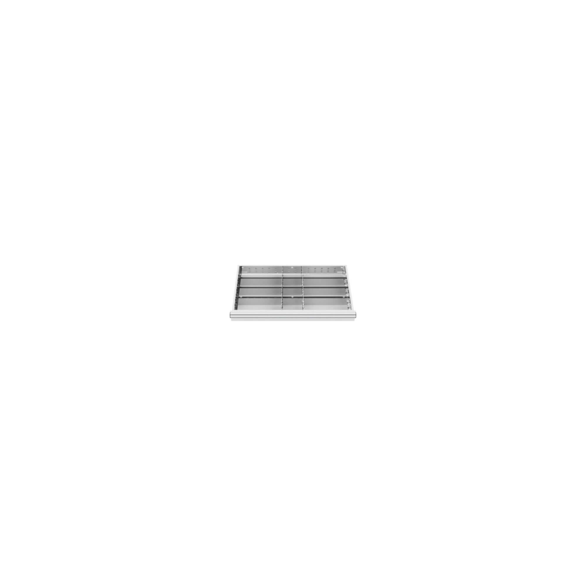 STIER drawer cabinet with 7 drawers WxDxH 700x575x1020 mm including divider set