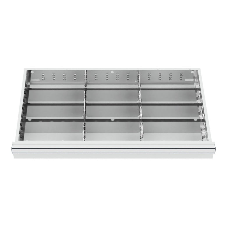 STIER Schubladenschrank mit 7 Schubladen BxTxH 700x575x1020 mm inkl. Einteilungsset
