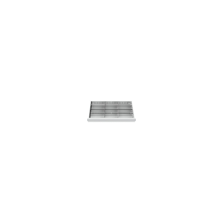 STIER drawer cabinet with 7 drawers WxDxH 700x575x1020 mm including divider set