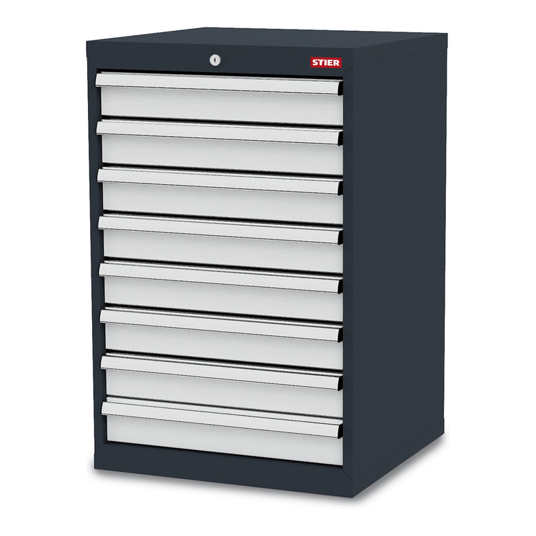 STIER Schubladenschrank mit 8 Schubladen BxTxH 900x575x920 mm
