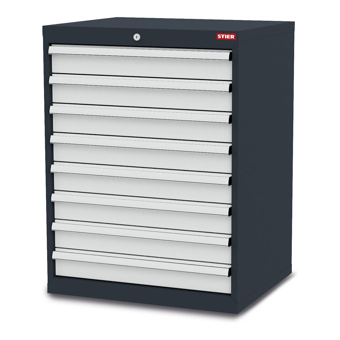 STIER Schubladenschrank mit 8 Schubladen BxTxH 900x575x920 mm