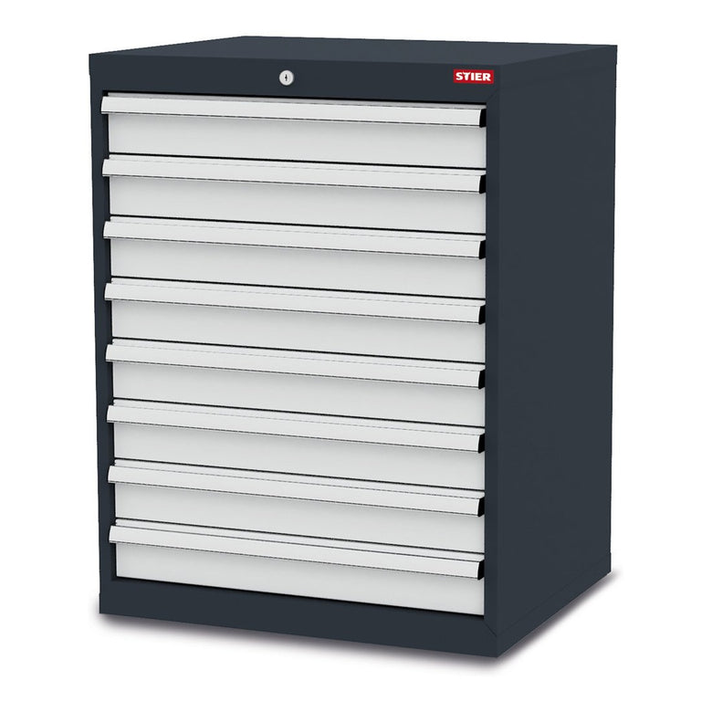 STIER Schubladenschrank mit 8 Schubladen BxTxH 900x575x920 mm
