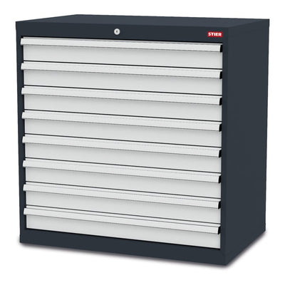 STIER Schubladenschrank mit 8 Schubladen BxTxH 900x575x920 mm