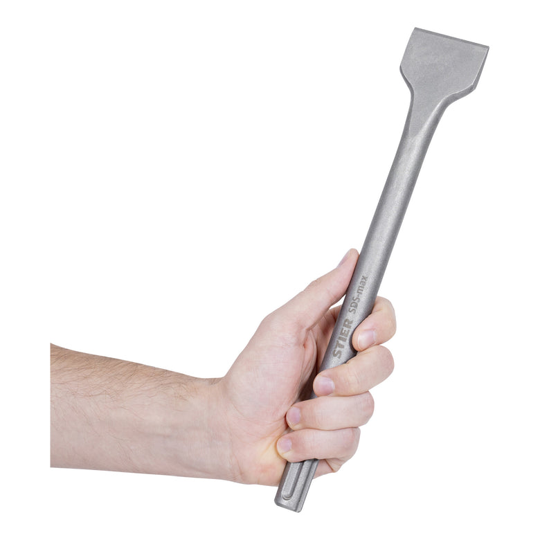 STIER SDS-max tile chisel, wide chisel 300 x 50 mm