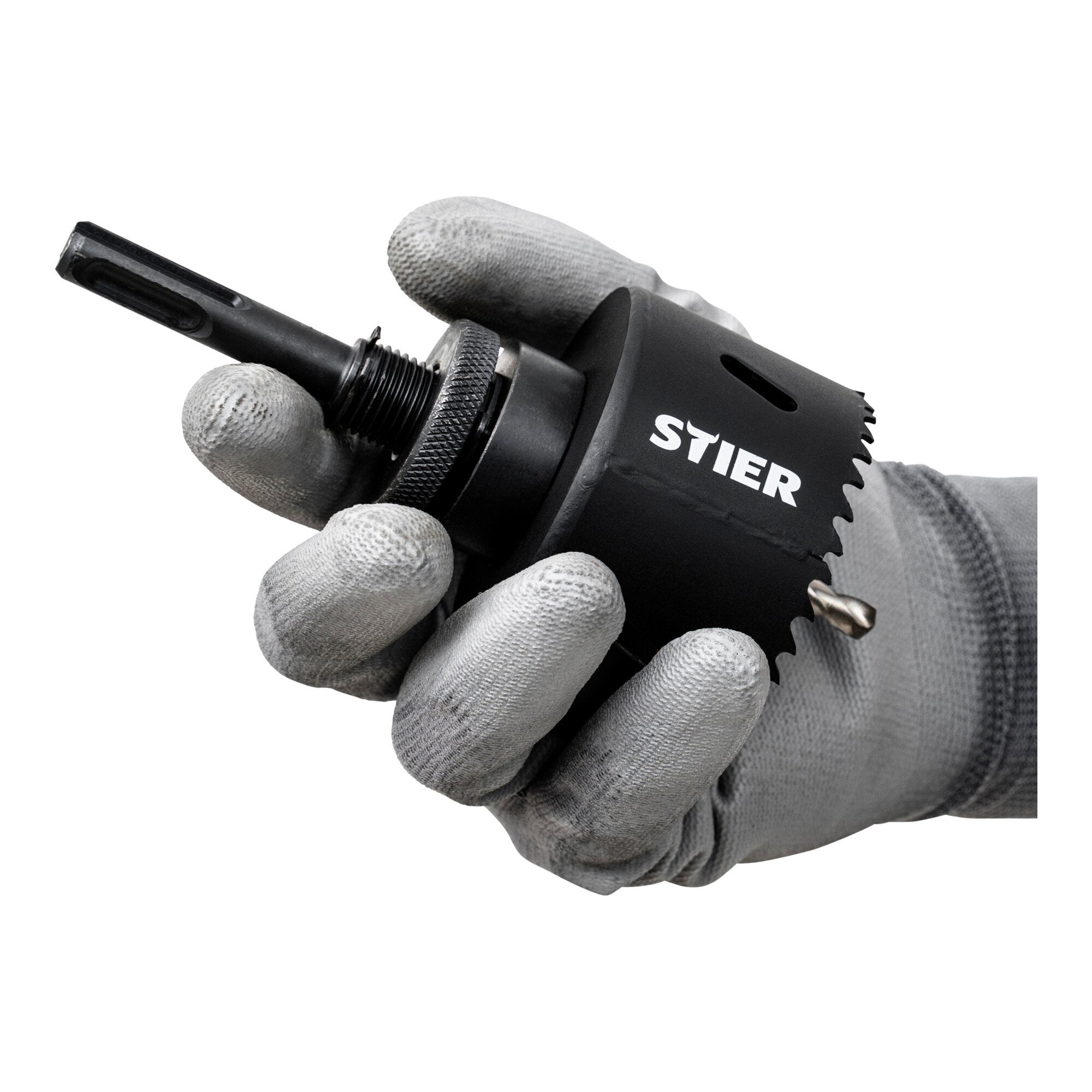 STIER SDS Plus Adapter 5/8" 18 UNF für Lochsägen 32-250 mm inkl. Inbusschlüssel