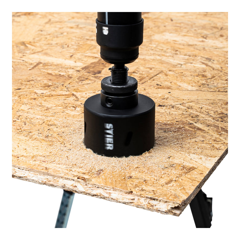 STIER SDS Plus Adapter 5/8" 18 UNF für Lochsägen 32-250 mm inkl. Inbusschlüssel