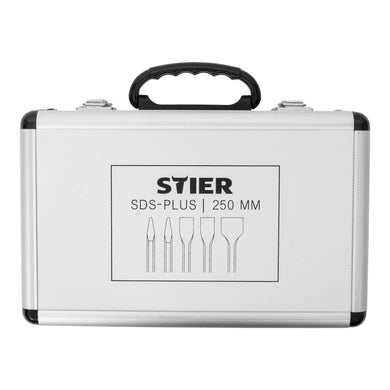 STIER SDS-Plus chisel set, 5 pieces, 250 mm