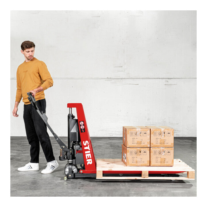 STIER electric scissor lift truck EZX-10 pallet truck 1000kg fork length 1170mm