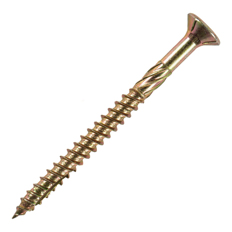 STIER countersunk head chipboard screw 100 pieces 6x100 chromated yellow partial thread
