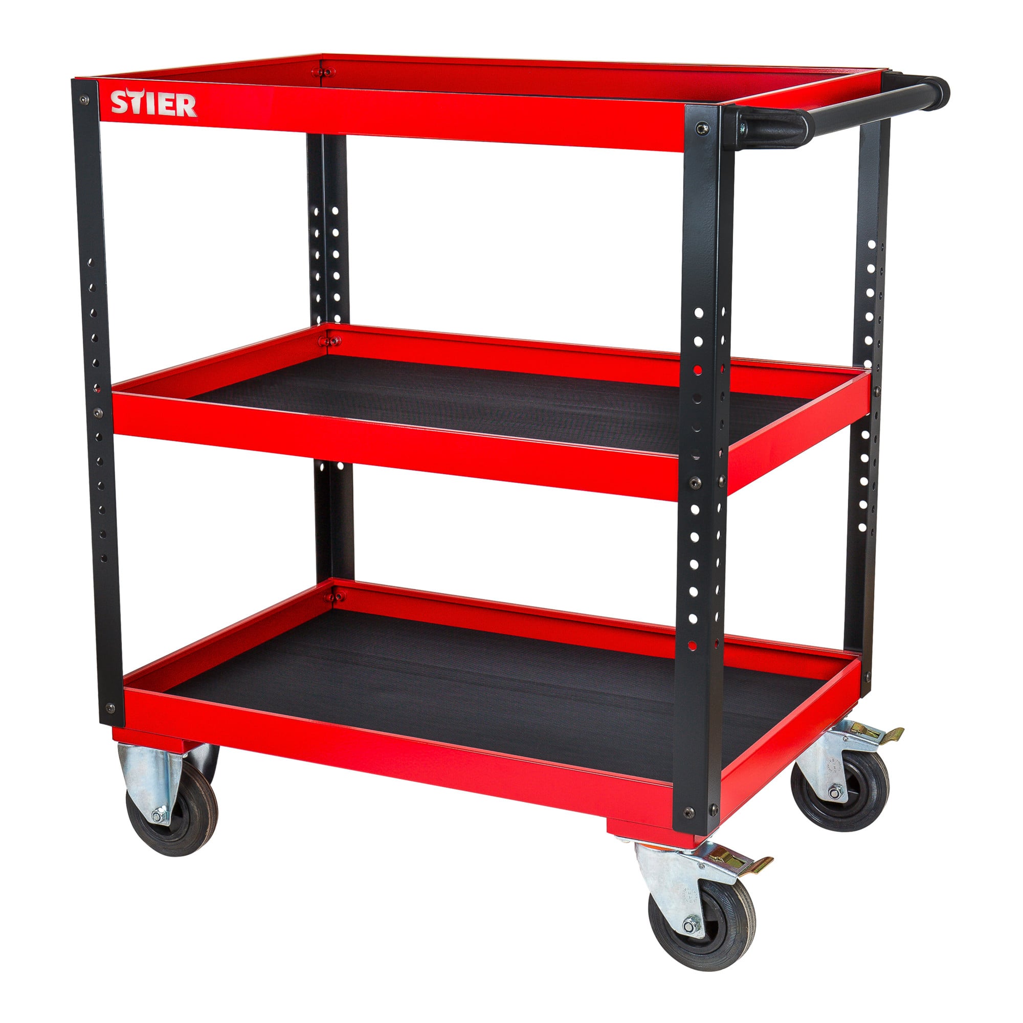 STIER service trolley HxWxD 969x894x543 mm transport trolley with push handle