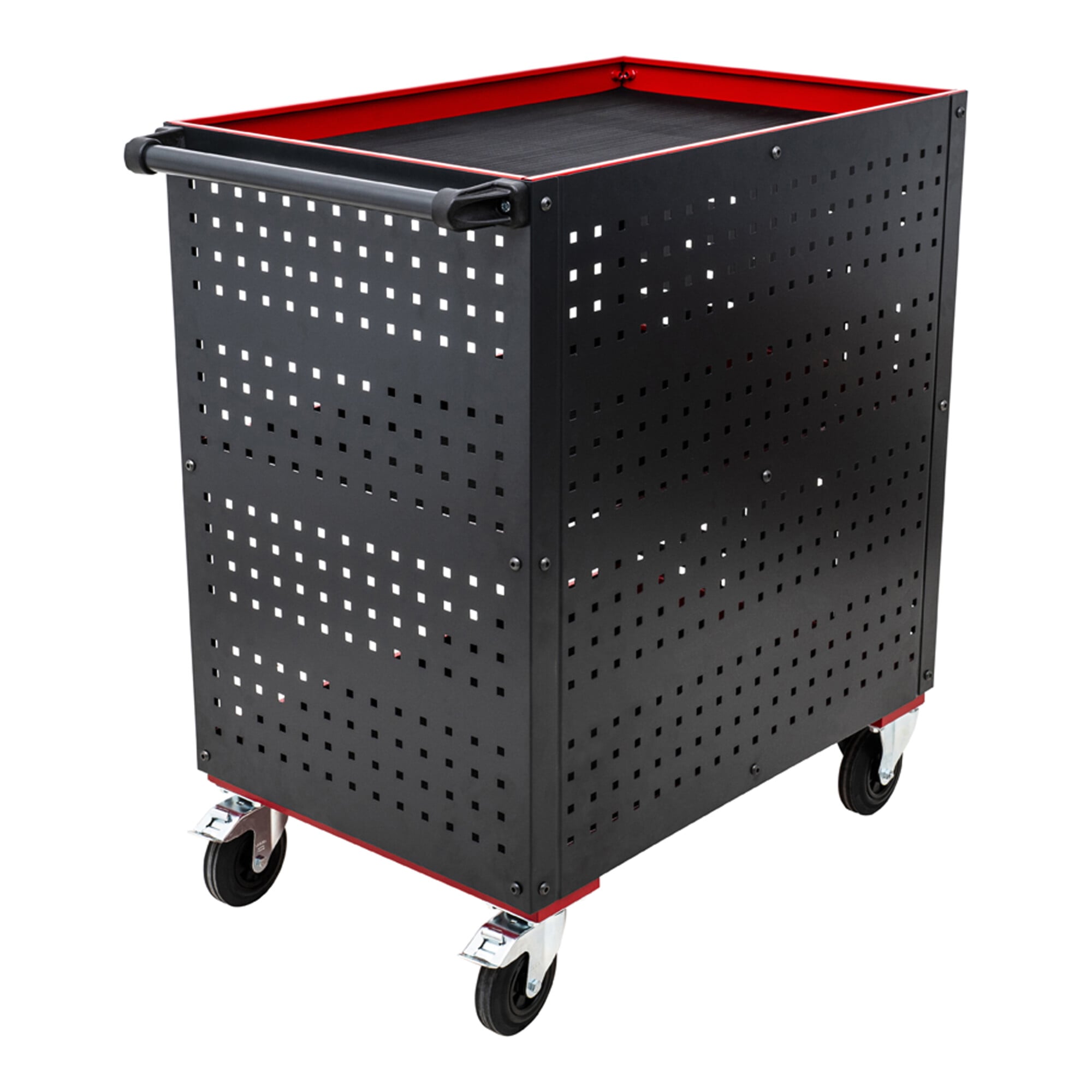 STIER service trolley workshop trolley with perforated panel cladding HxWxD 960x810x543
