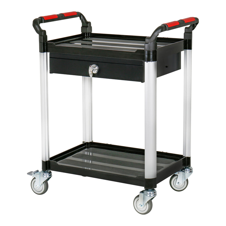 STIER Servierwagen Etagenwagen Schiebewagen schwarz Schiebegriffe diverse Größen