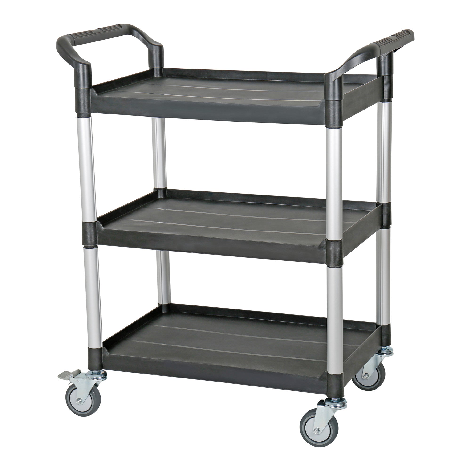 STIER Servierwagen Etagenwagen Schiebewagen schwarz Schiebegriffe diverse Größen