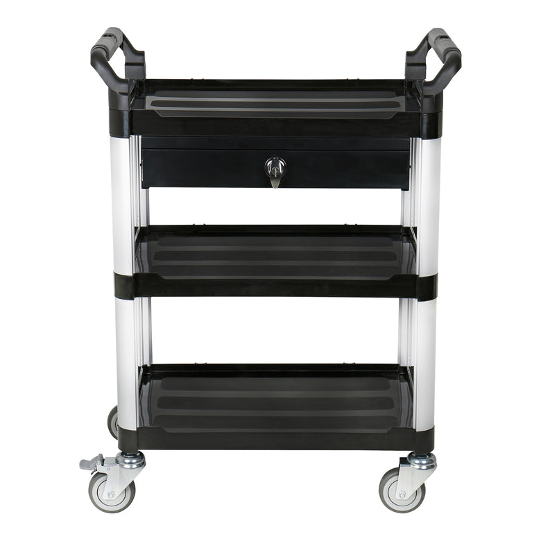 STIER Servierwagen Etagenwagen Schiebewagen schwarz Schiebegriffe diverse Größen