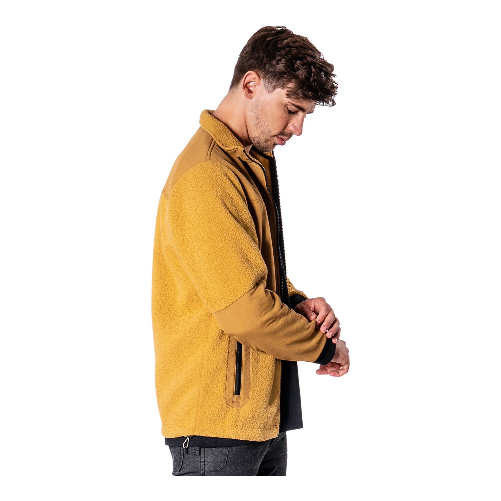 STIER Sherpa Fleece S Golden Brown