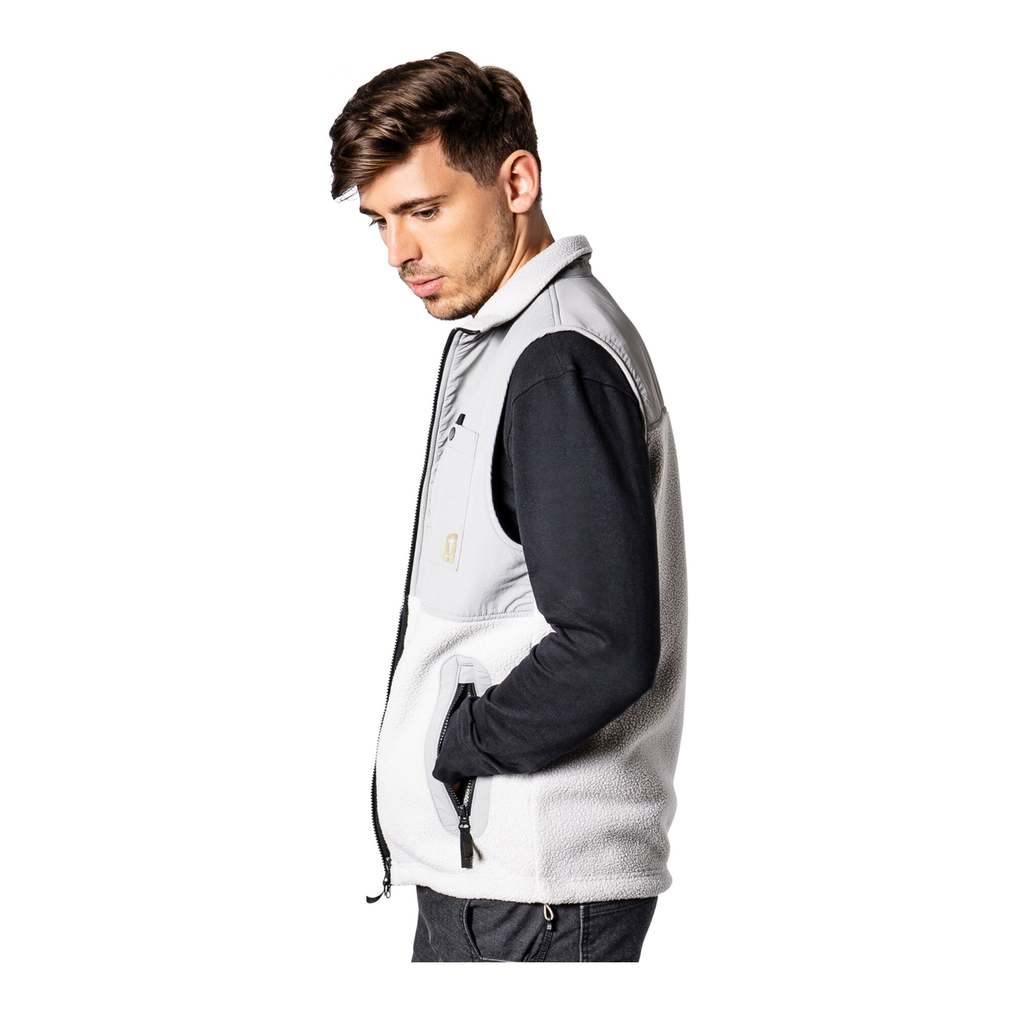 STIER Sherpa Vest L Ice Grey