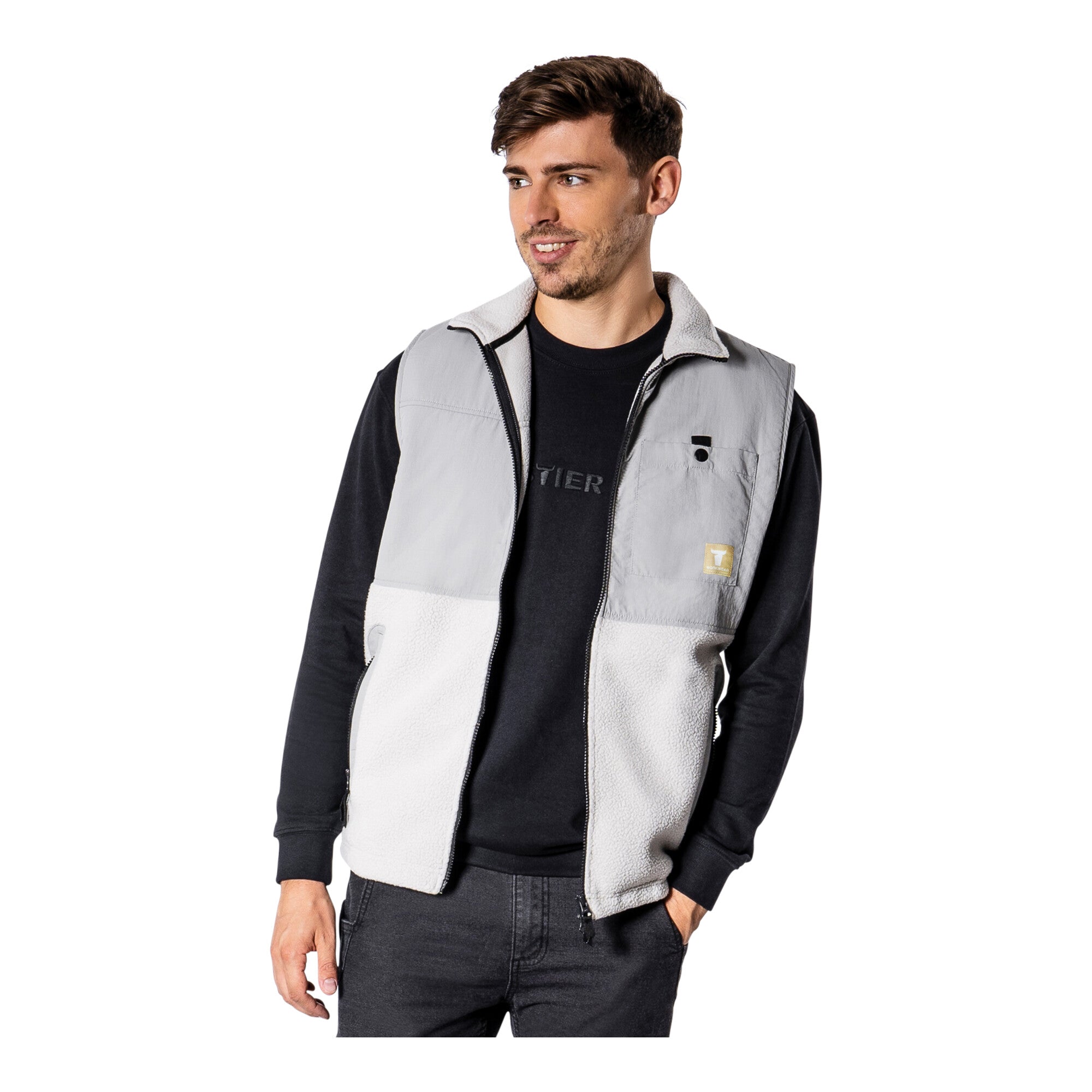 STIER Sherpa Vest XXL Ice Grey