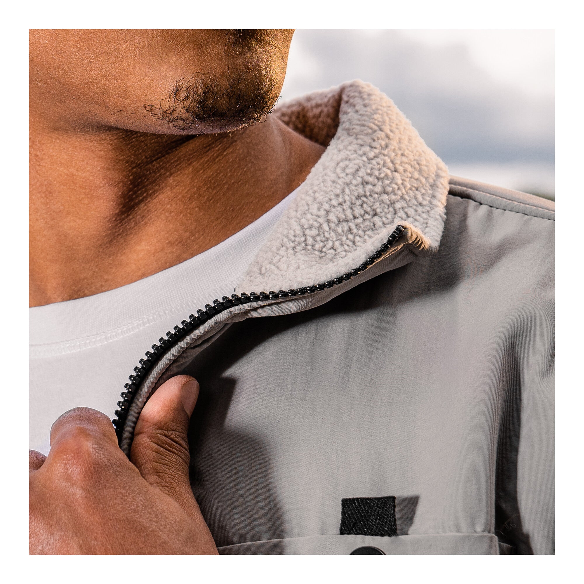 STIER Sherpa Vest XXL Ice Grey