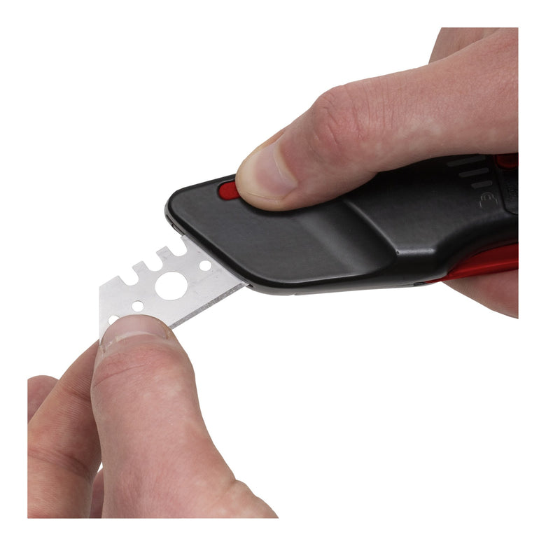 STIER safety cutter knife premium with 10 replacement blades automatic