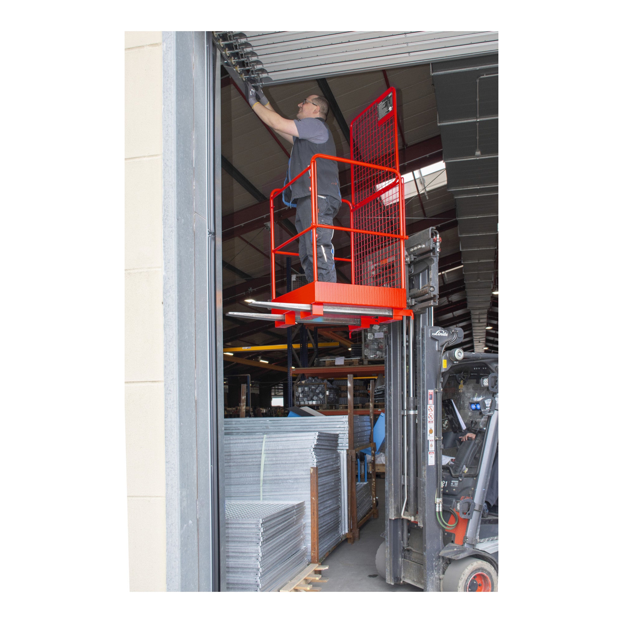 STIER Sicherheitskorb Premium für 2 Personen 1040x835x1900mm