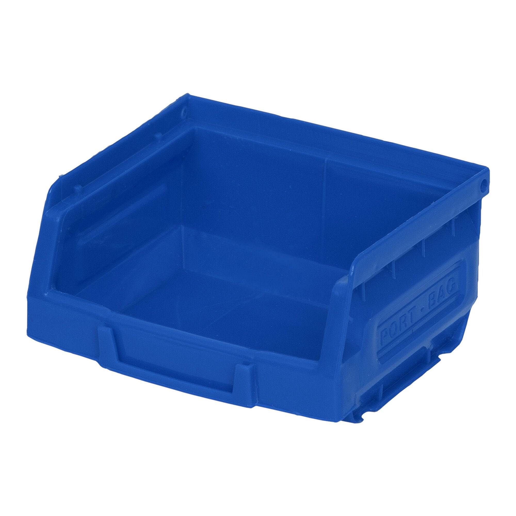 STIER open-fronted storage box blue 100x82x52mm