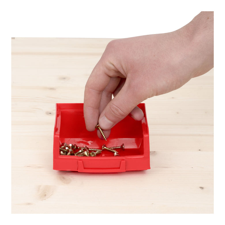 STIER Sichtlagerkasten rot 100x82x52mm