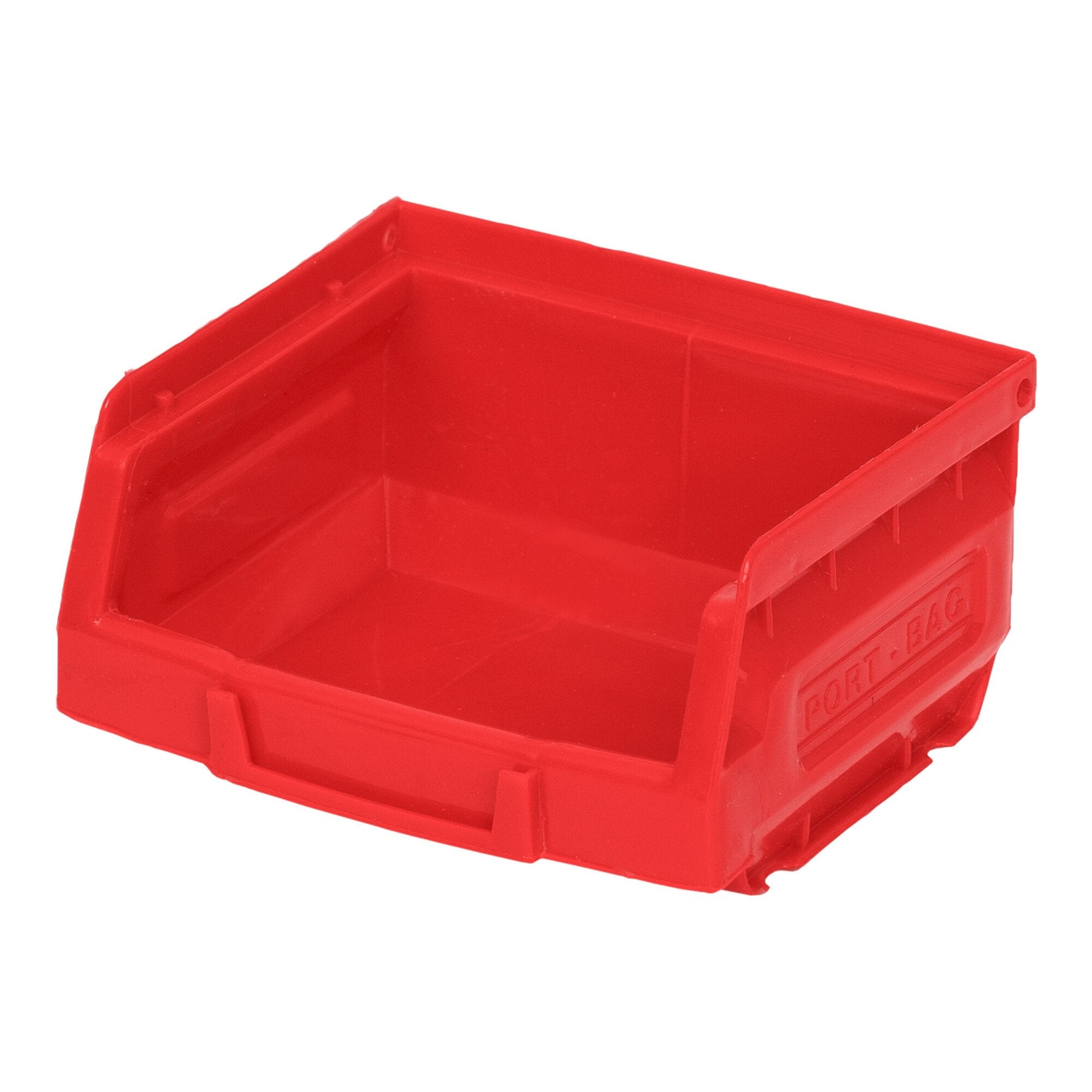 STIER open-fronted storage box red 100x82x52mm
