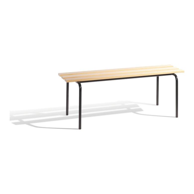 STIER Sitzbank stapelbar mit Buchenholzleisten 460x1200x460mm