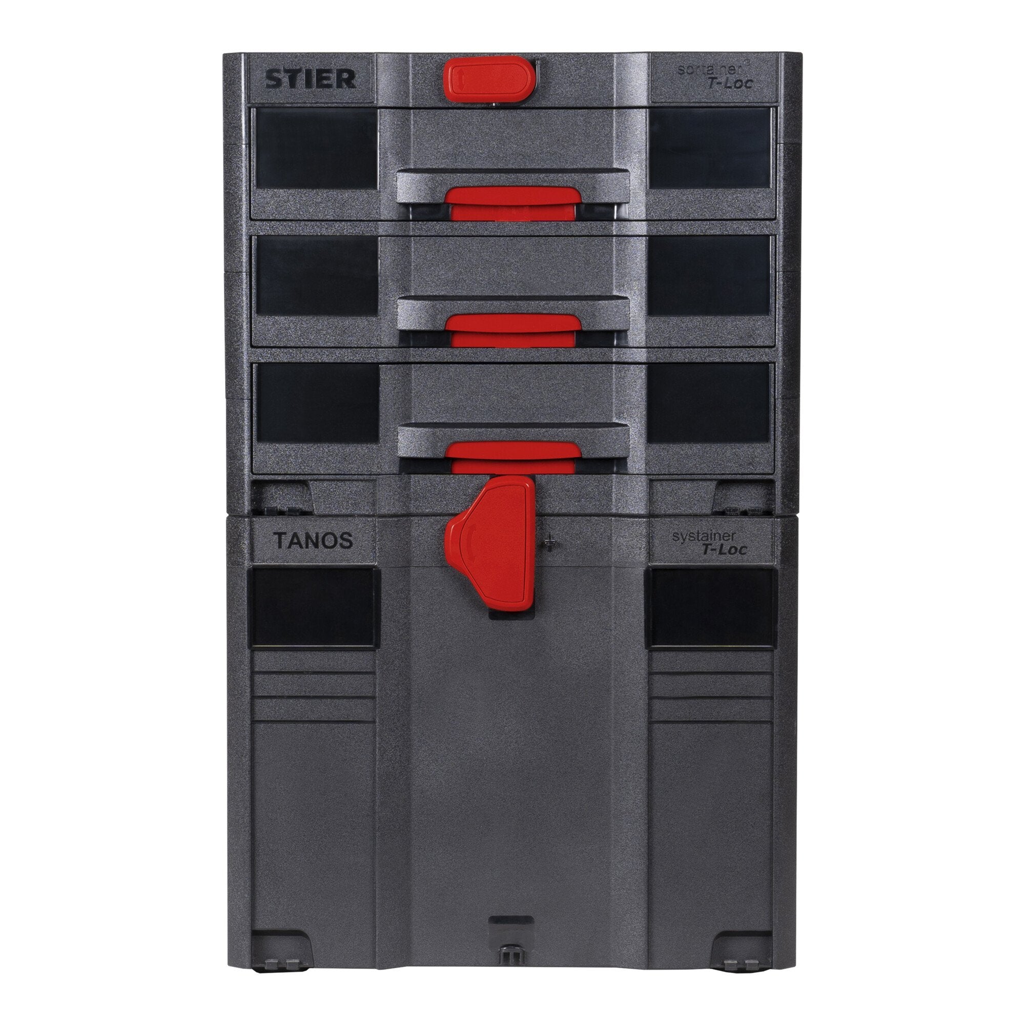 STIER Sortainer T-Loc IV/3 BLACK-Edition 6,7 L pro Schublade mit