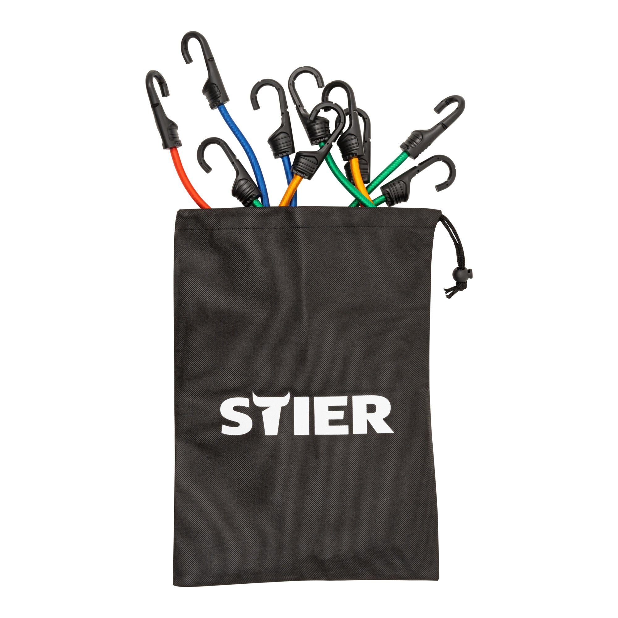 STIER tensioning rubber set 28 pieces luggage tensioner steel hook with ABS coating with