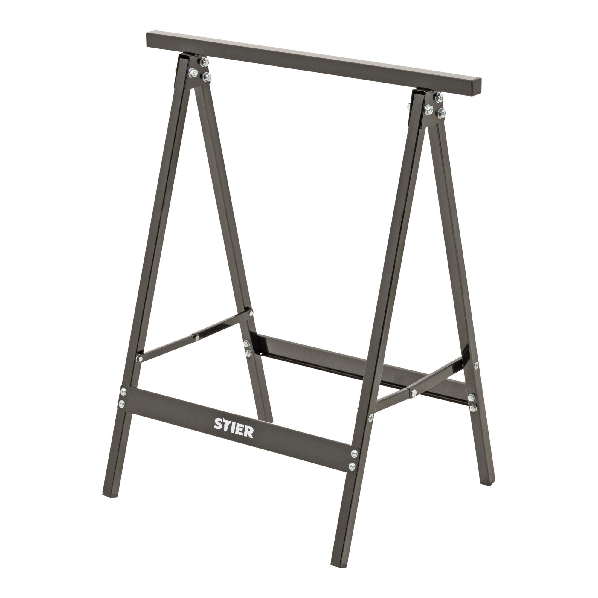STIER steel workbench 100 kg foldable sawhorse jackstand folding trestle