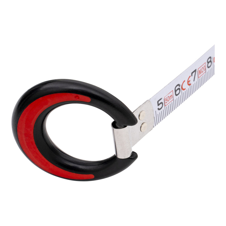 STIER steel tape measure 50 m in high-strength plastic case with mm and cm graduations
