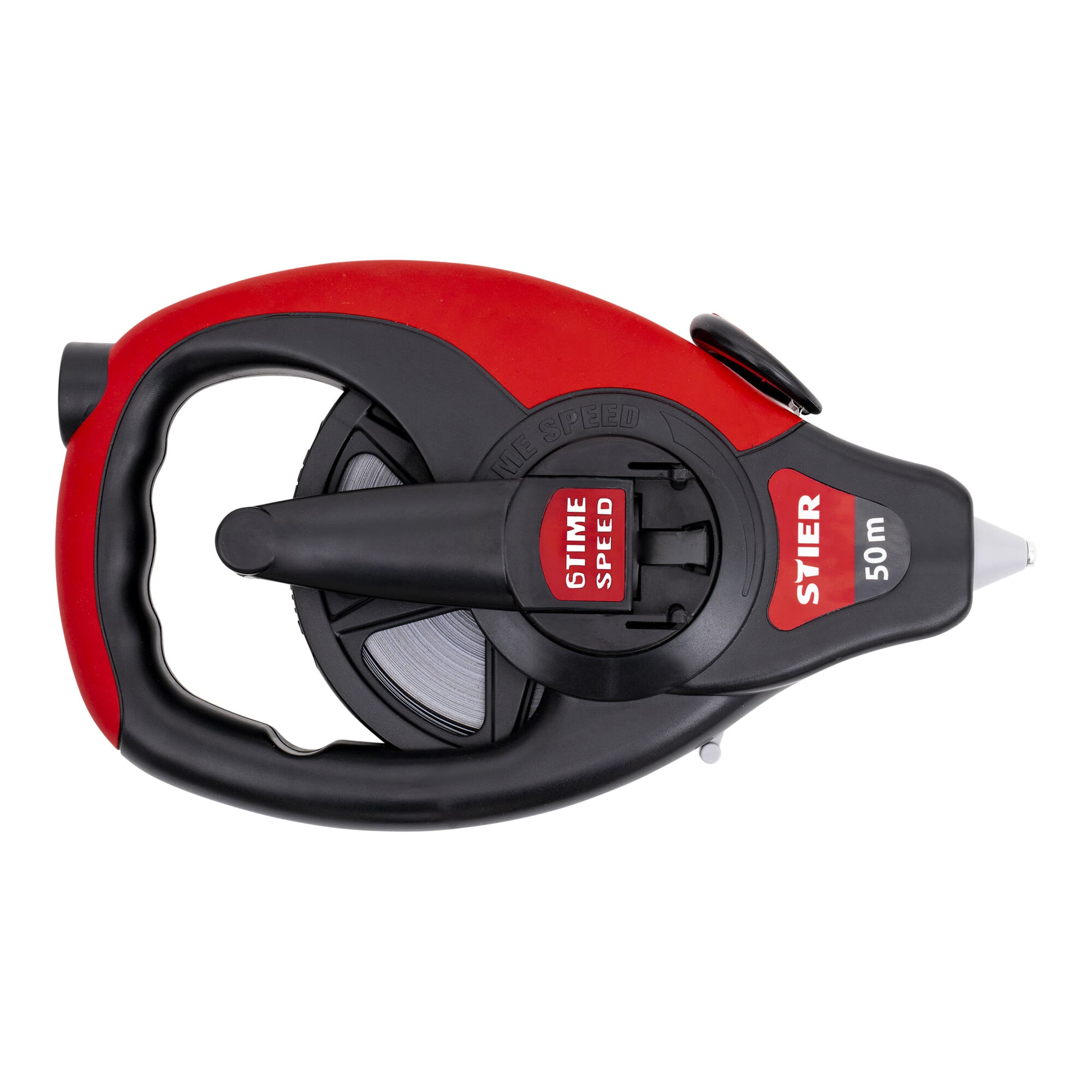 STIER steel tape measure 50 m in high-strength plastic case with mm and cm graduations