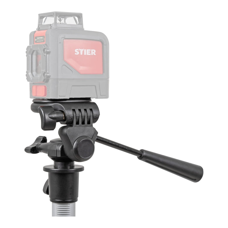 STIER Stativ 250 Baustativ Aluminiumgehäuse 250 cm für Laser und Nivelliergeräte