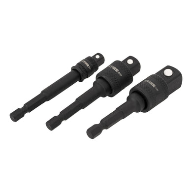 STIER Bit Adapter Satz 3-teilig 1/4 Stecknüsse 3/8 und 1/2 Zoll Steckschlüssel