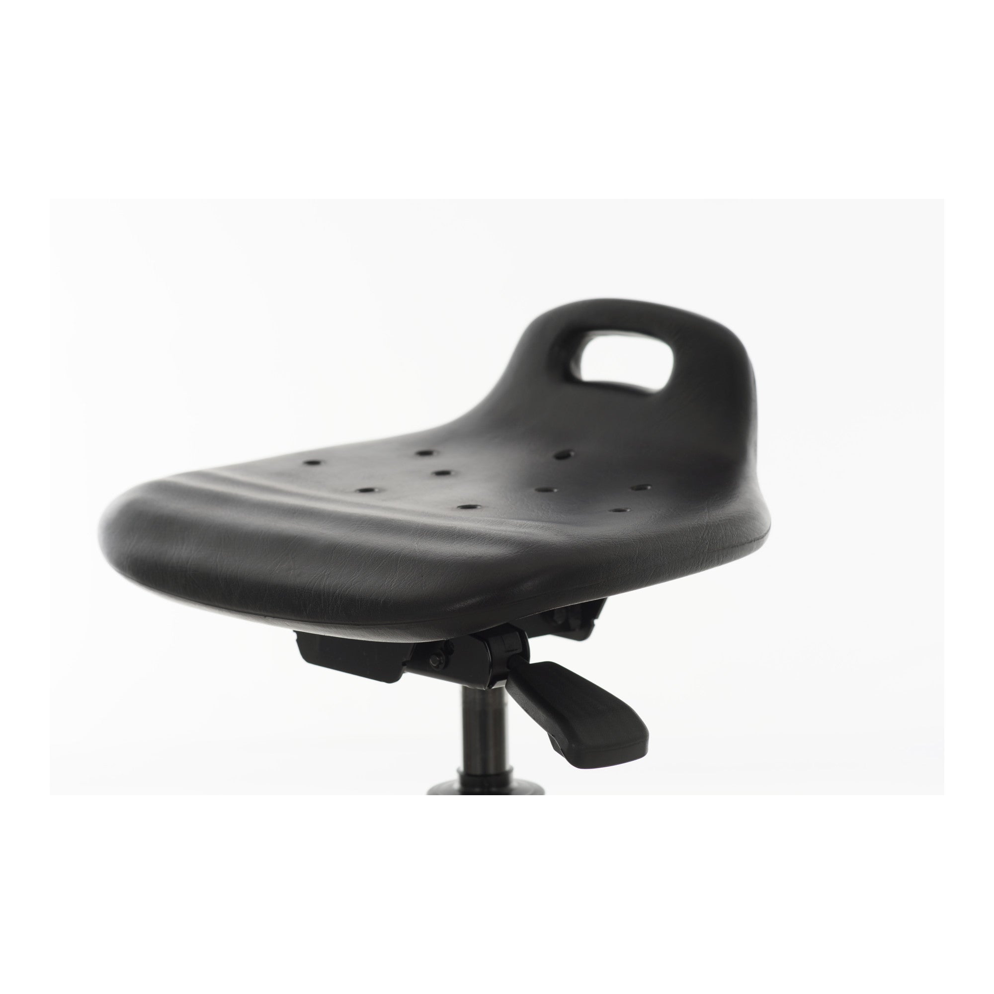 STIER standing aid with gliders and foot ring seat height 640-890mm PU seat with carrying handle