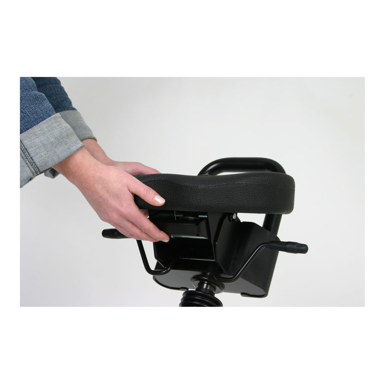 STIER standing aid with steel frame grey seat height 645-825 mm PU seat