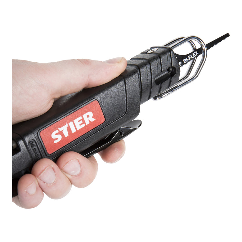 STIER Stichsäge STS-100 Länge 208 mm Blechsäge Stahlsäge 450 g Sägehub 10 mm für