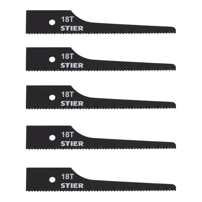 STIER Stichsägeblatt für STS-100 18 Zähne 5 Stk