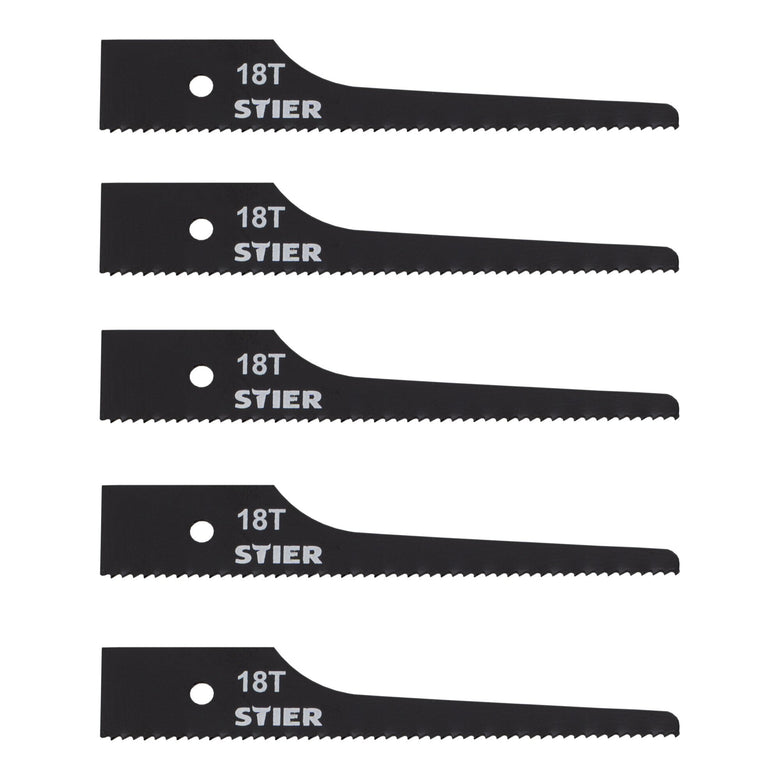 STIER Stichsägeblatt für STS-100 18 Zähne 5 Stk