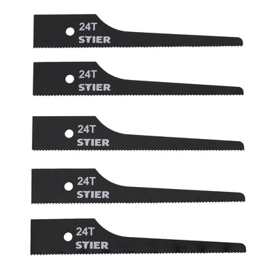 STIER Stichsägeblatt für STS-100 24 Zähne 5 Stk