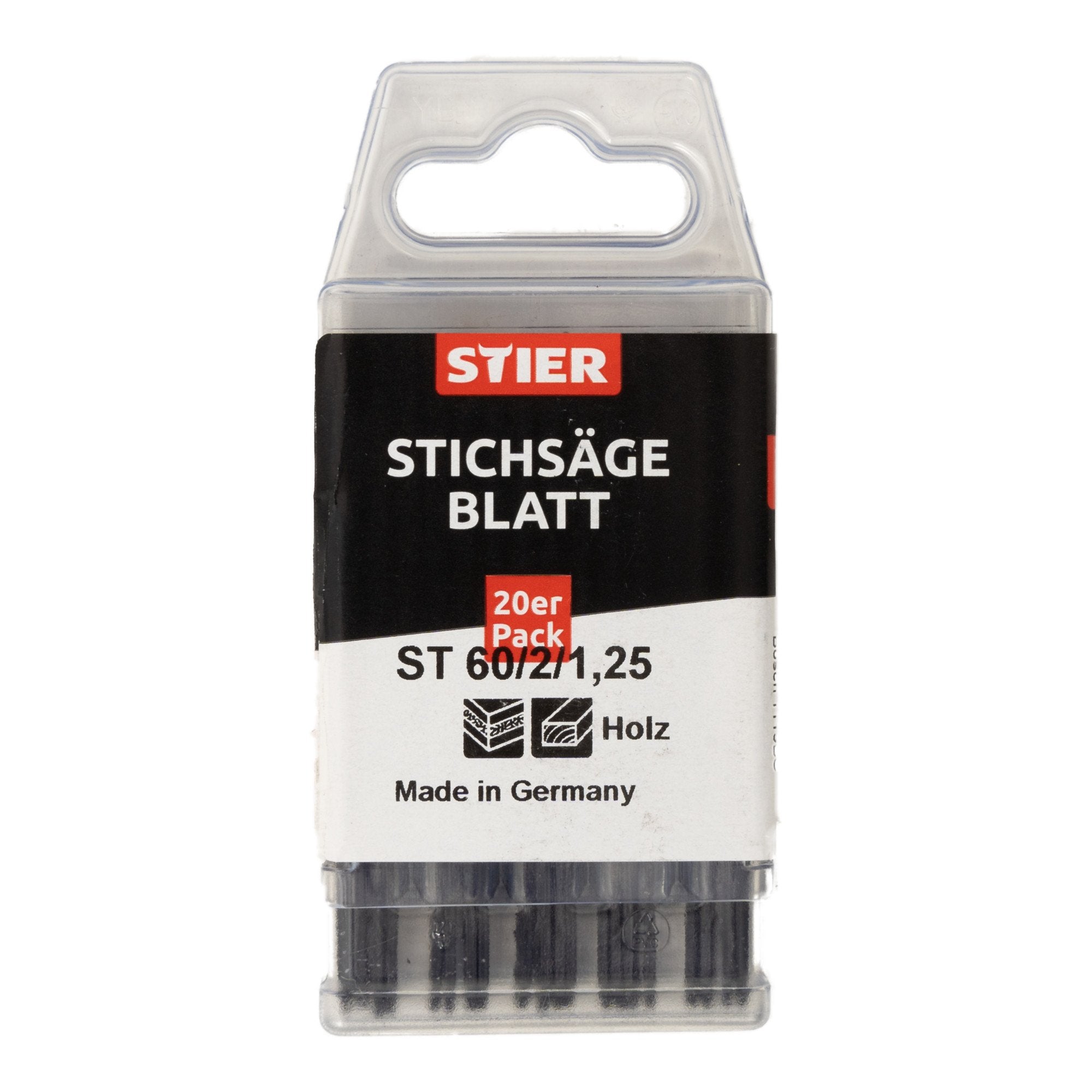STIER Stichsägeblatt ST 60/2/1,25 für Holz Sperrholz Multiplex Spanplatten